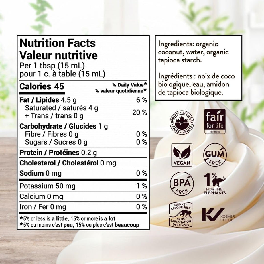 Fair Trade Coconut Whipping Cream