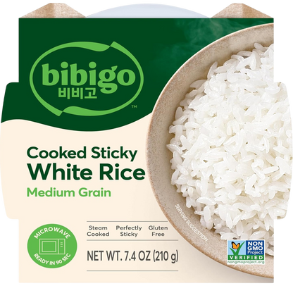 Medium Grain Cooked Sticky White Rice