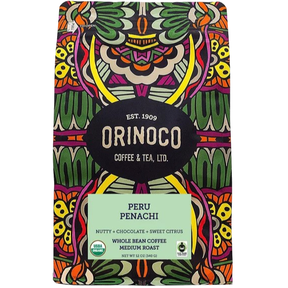 Organic Peru Whole Bean Medium Roast Coffee