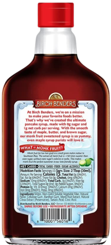 Keto Maple Flavored Syrup