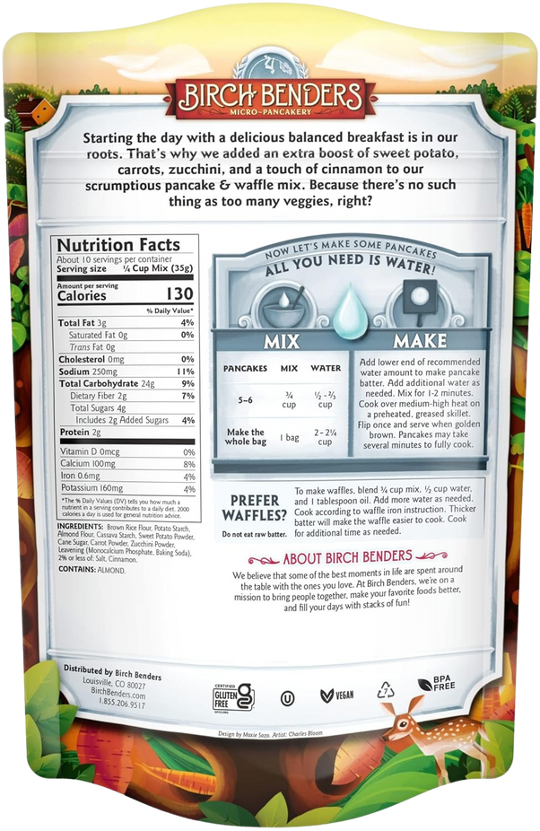 Sweet Potato Pancake and Waffle Mix