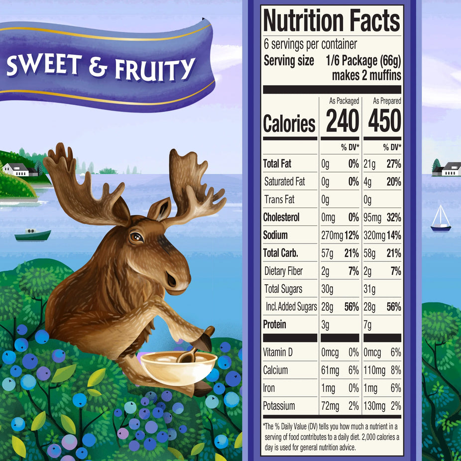 Organic Blueberry Quick Bread And Muffin Mix