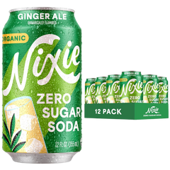 Organic Ginger Ale Zero Sugar Soda (12 Pack)