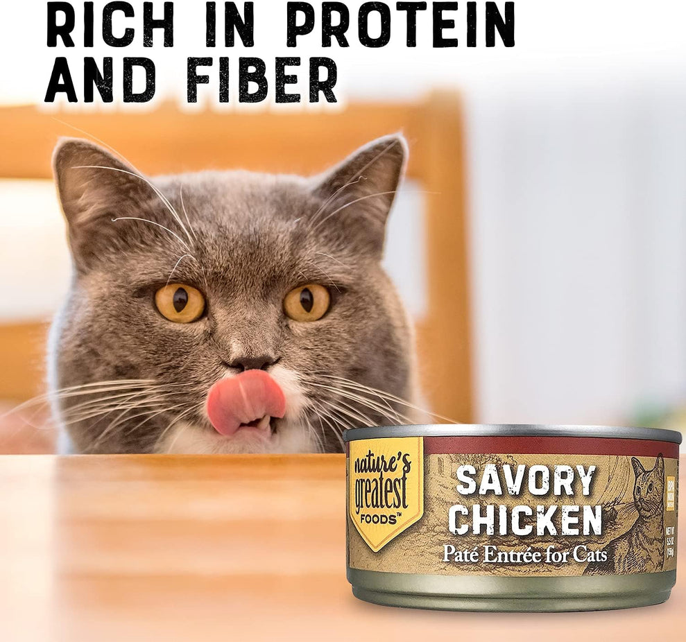 Cat Food Pate Savory Chicken