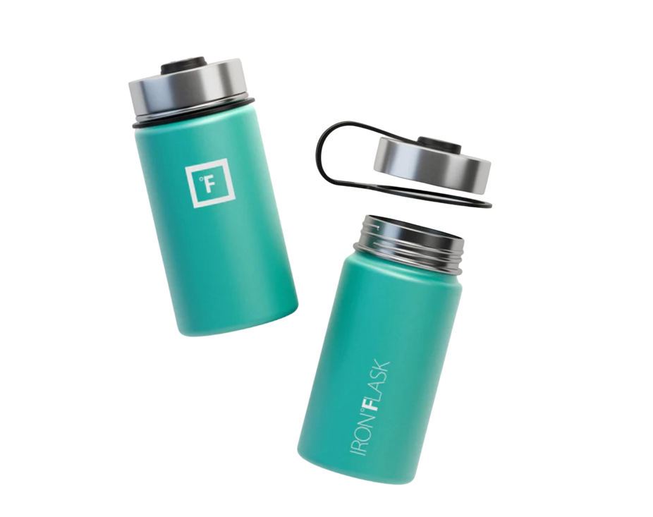 14 oz Wide Mouth Bottle with Straw Lid - Aquamarine