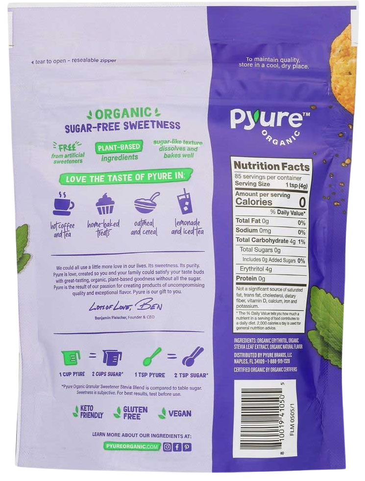 Pyure Organic Granular Sweetener – Martie