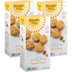 Almond Flour Crunchy Toasted Pecan Cookies (3 Pack)