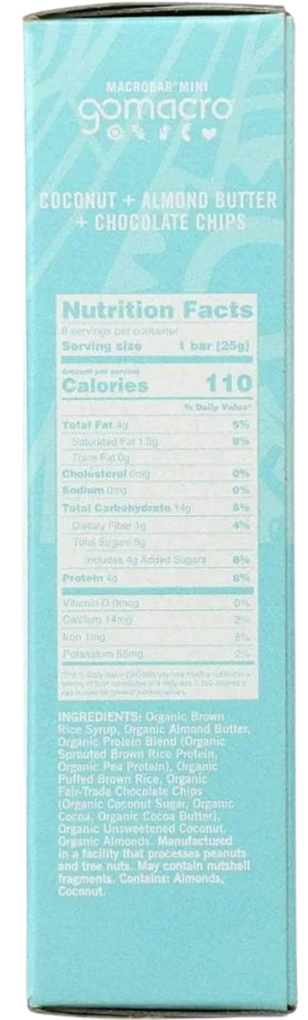 Organic Coconut Almond Mini Bar (8CT)