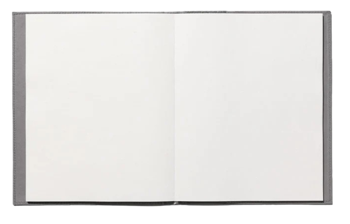 Banana Leather Notebook Med Gry Unlined