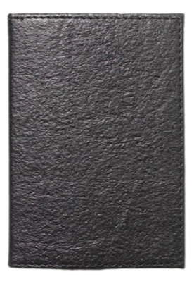 Plant Leather Notebook Med Blk Lined