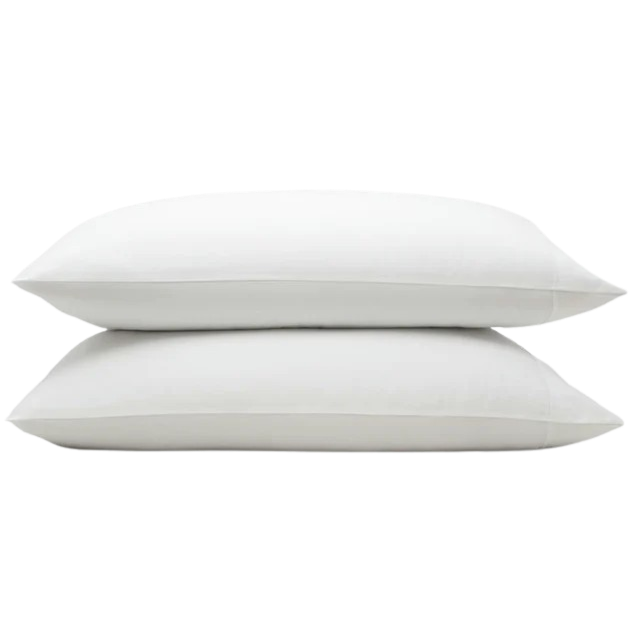 Organic Cotton Standard Pillow Cases - White (Set of 2)