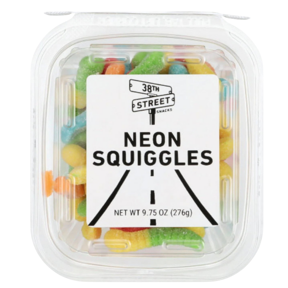 Neon Squiggles Gummy Tub