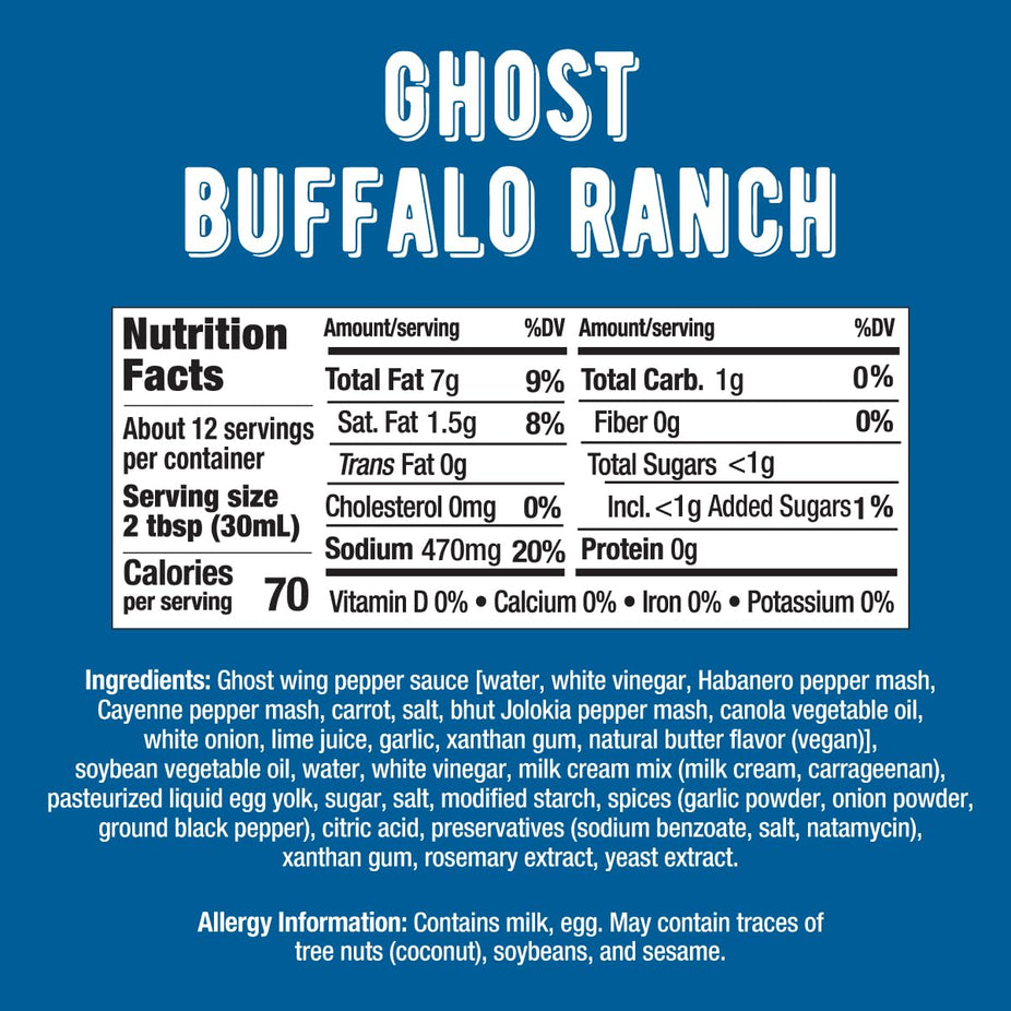Ghost Buffalo Ranch Creamy Dipping Sauce
