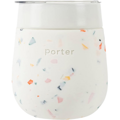 15oz Insulated Wine Glass - Terrazzo Cream