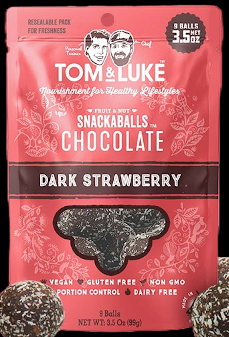 Dark Strawberry Chocolate Snackaballs