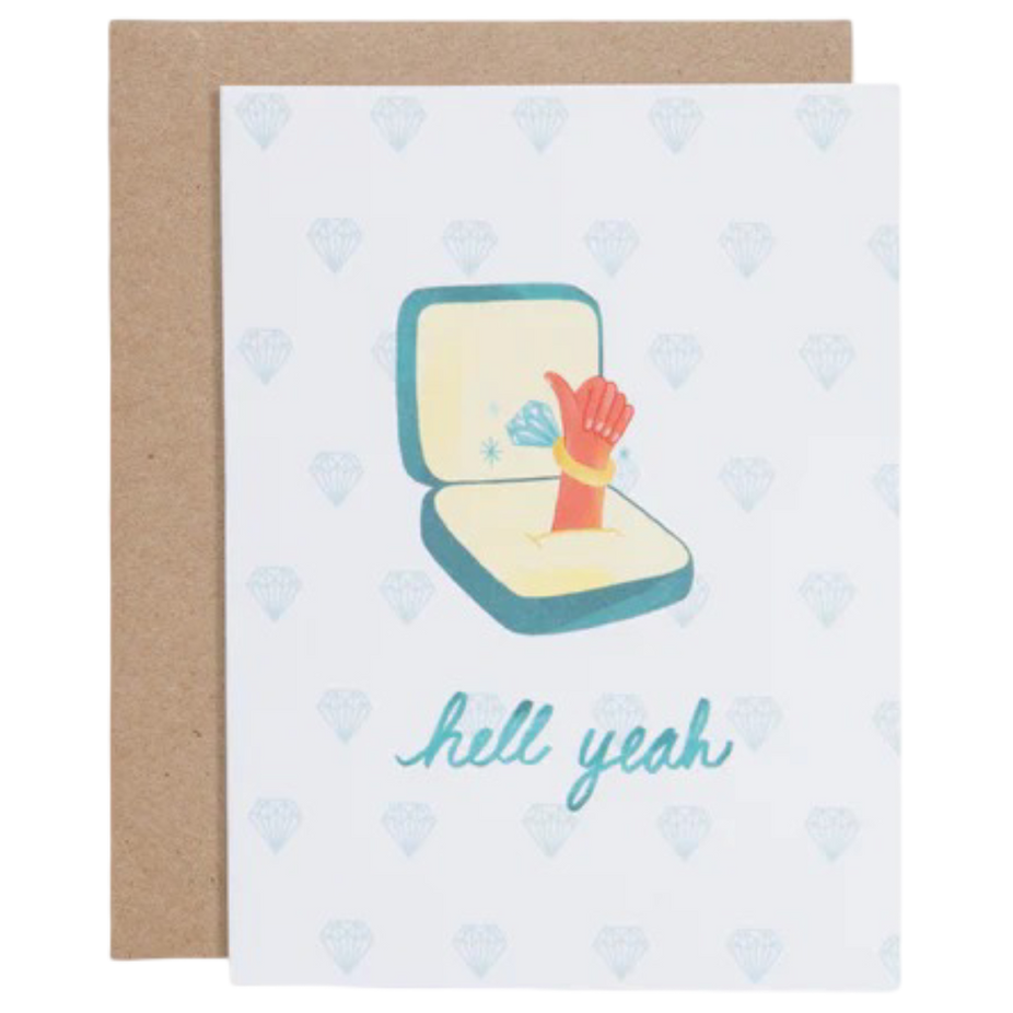 Hell Yeah Engagement Card