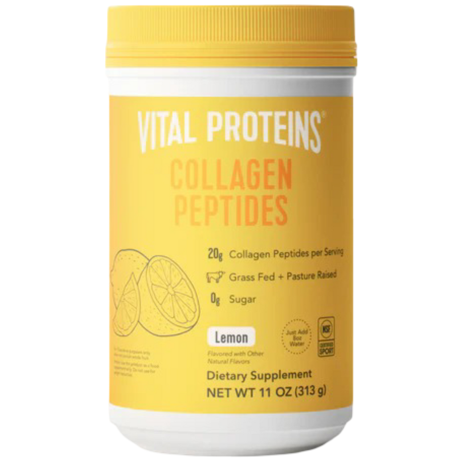 Lemon Collagen Peptides Dietary Supplement