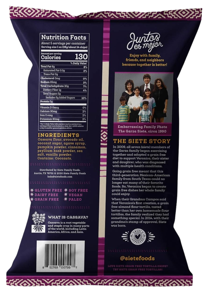 Churro Strips Tortilla Chip (Snack Bag)