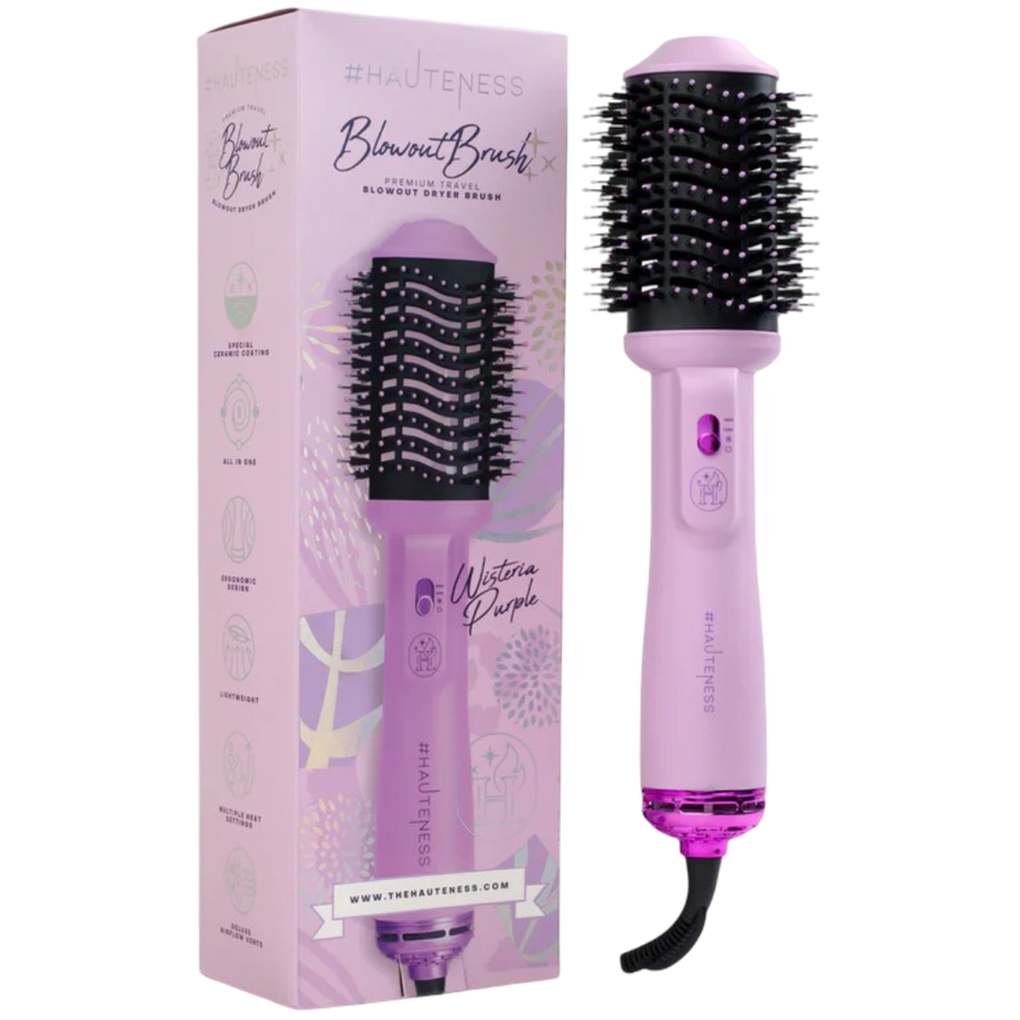 4-In-One Blowout Brush Hair Dryer - Purple