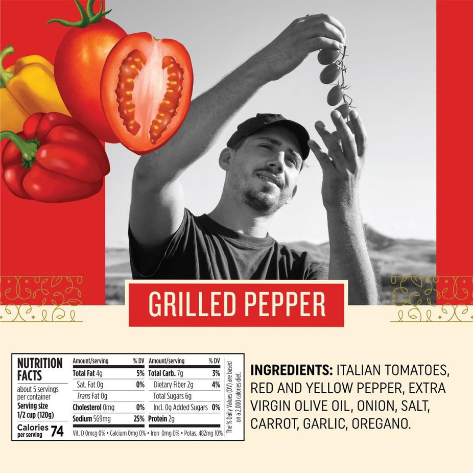 Grilled Pepper Pasta Sauce
