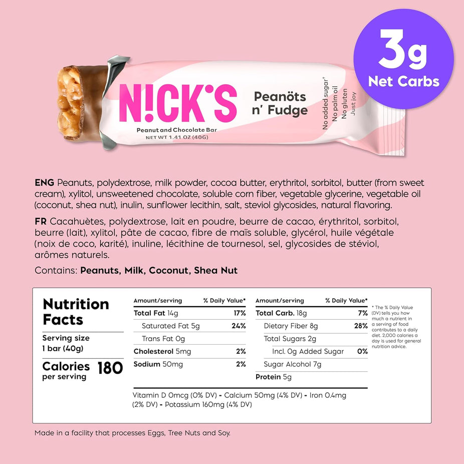 Peanuts & Fudge Snack Bar (15 CT)