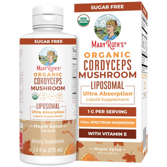 Organic Cordyceps Mushroom Liposomal Liquid Supplement - Maple Spice