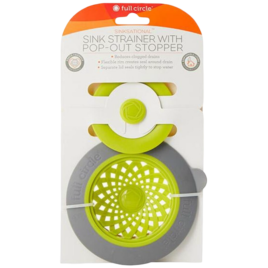 Sinksational Sink Strainer & Stopper – Green