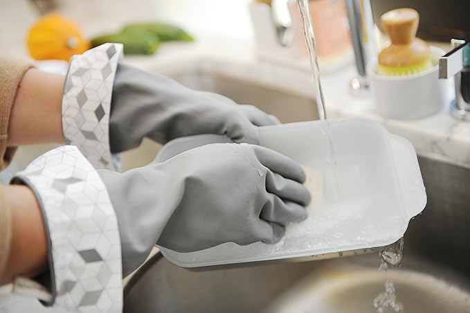 Splash Patrol Natural Latex Cleaning Gloves