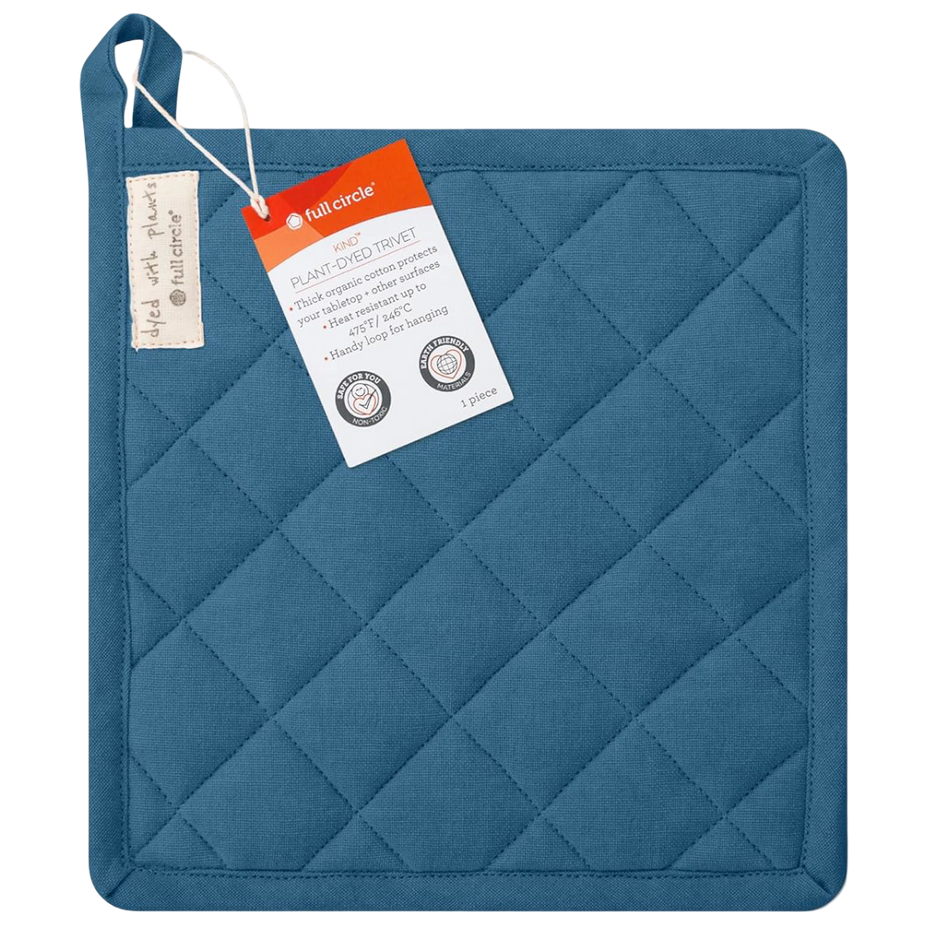 Plant Dyed Trivet - Indigo