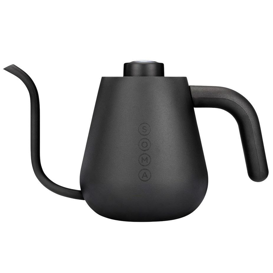 Stainless Steel Gooseneck Stovetop Kettle, Black