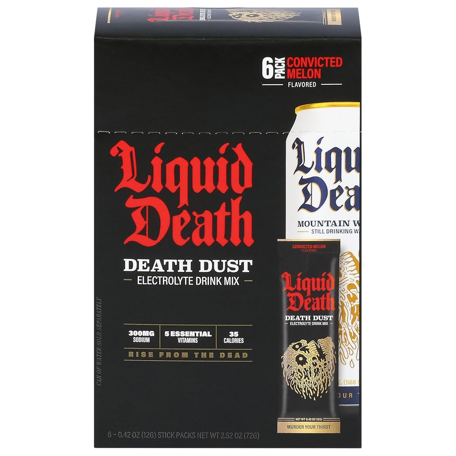 Death Dust Convicted Melon Electrolyte Drink Mix (6 Packets)