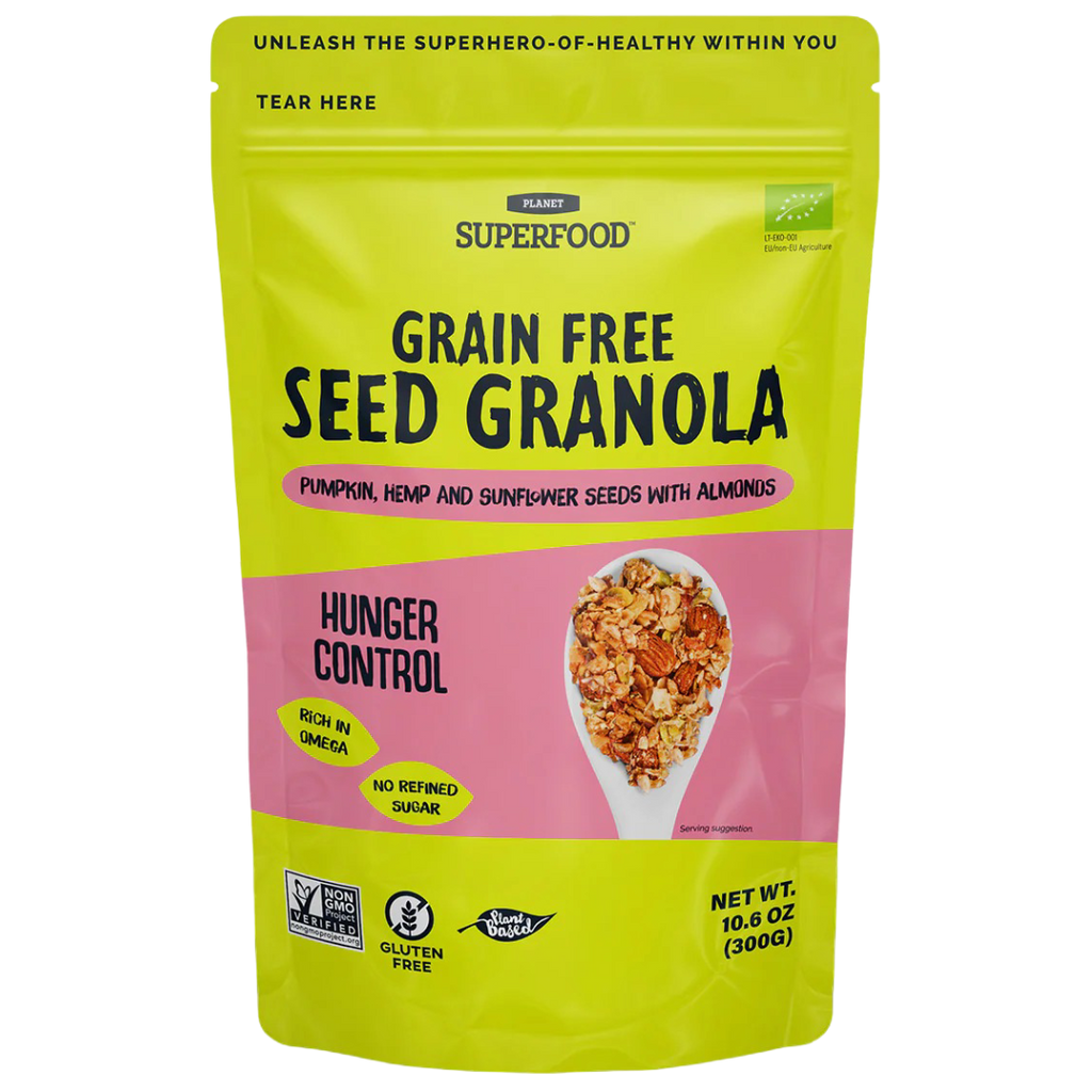 Hunger Control Organic Seed Granola Pouch - Coconut, Almond, Banana ...