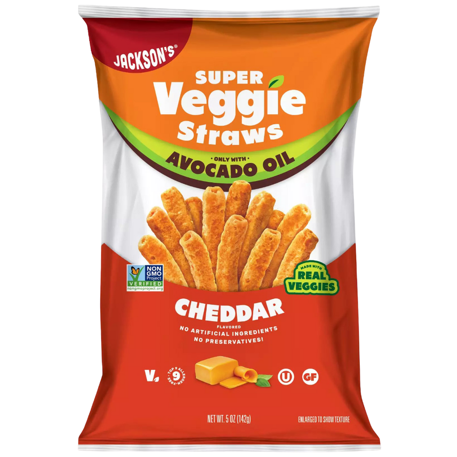 Super Veggie Straws With Avocado Oil - Cheddar