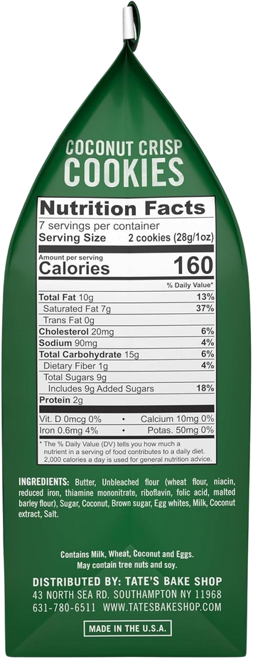 Coconut Crisp Cookies