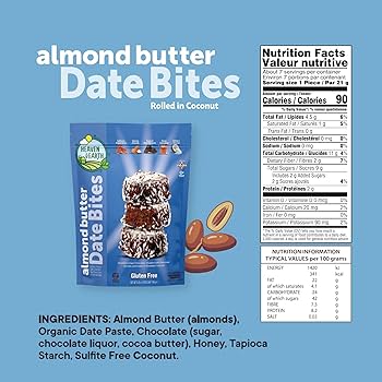 Nutrition Information - Coconut Almond Butter Date Bites