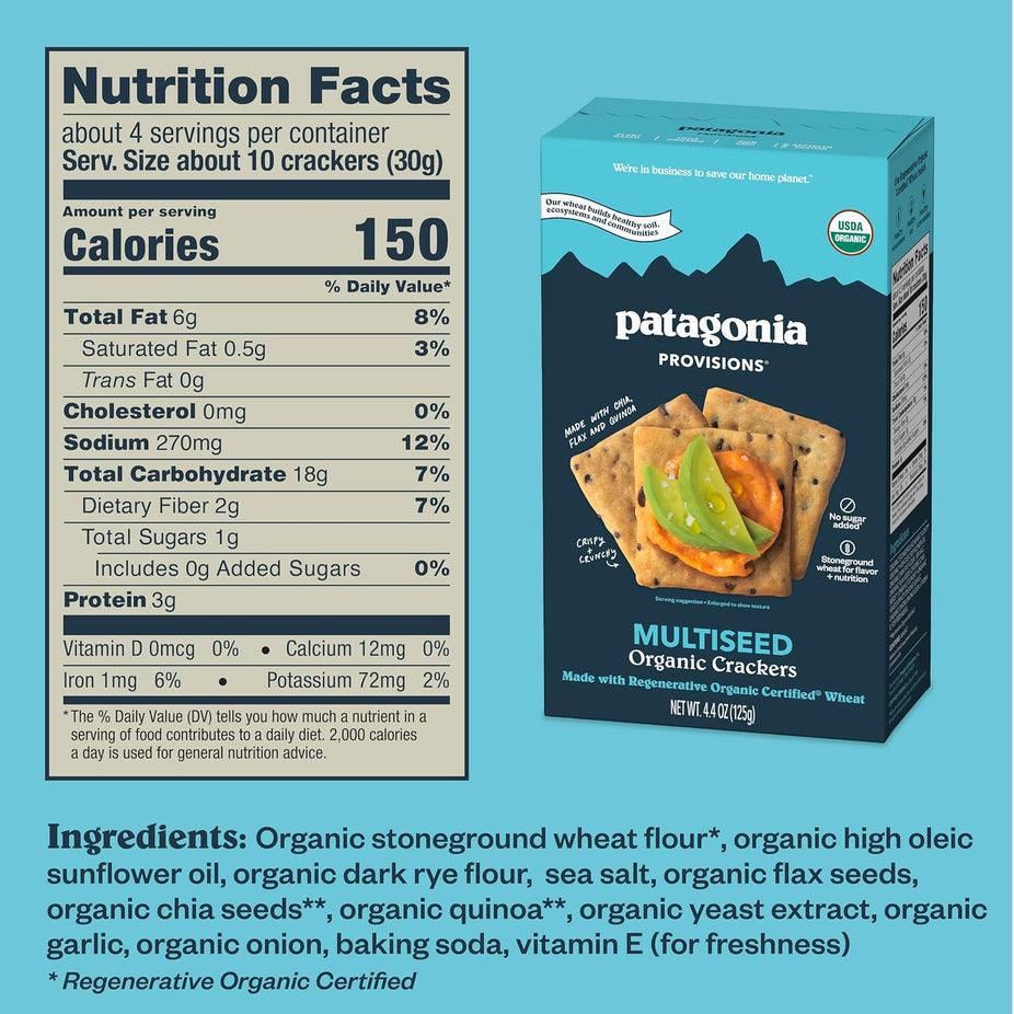Organic Multiseed Crackers