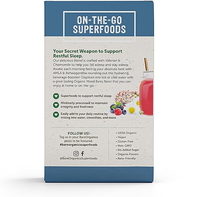 Organic Sleep Superfood Water Enhancer (5 CT)