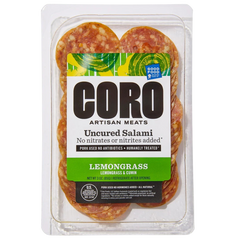Uncured Sliced Lemongrass Salami