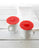 5-Piece Silicone Suction Lids Set - Red