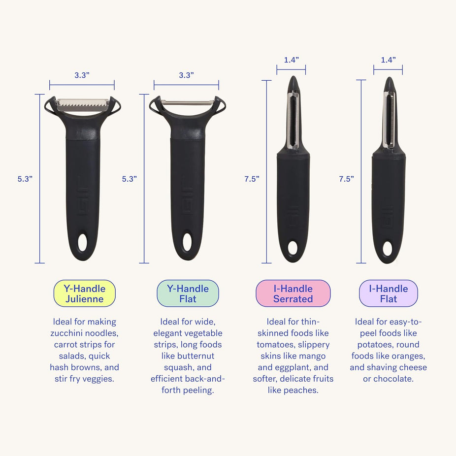 Y-Handle Julienne Peeler - Navy