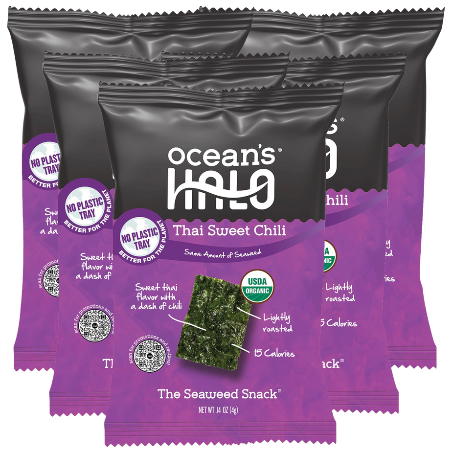 Organic Thai Sweet Chili Trayless Seaweed Snacks (5 pack)