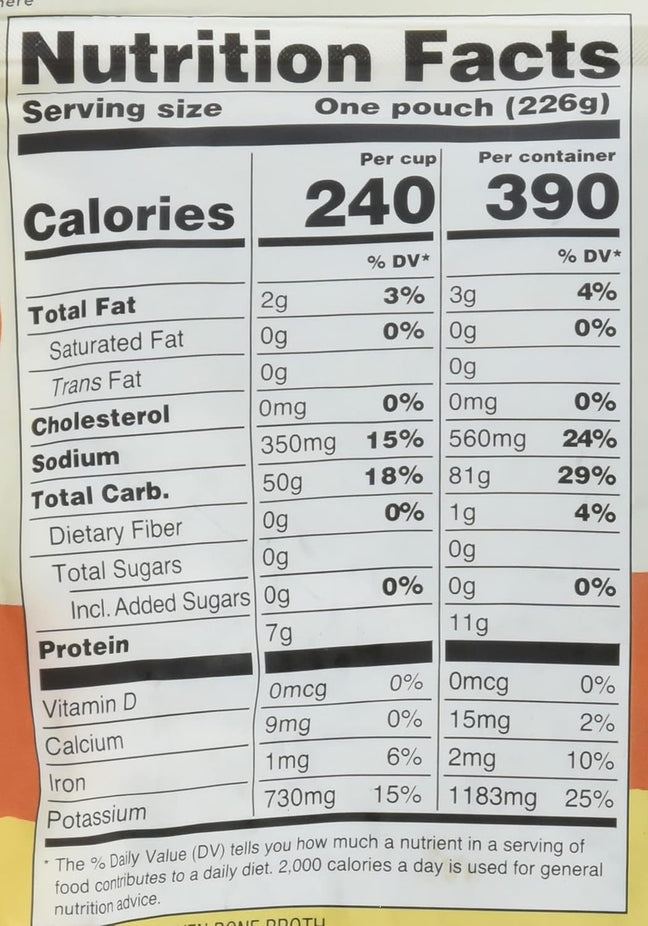 RTE Rice Cooked in Bone Broth Spanish Yellow (6 Pack)