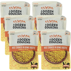 RTE Rice Cooked in Bone Broth Spanish Yellow (6 Pack)