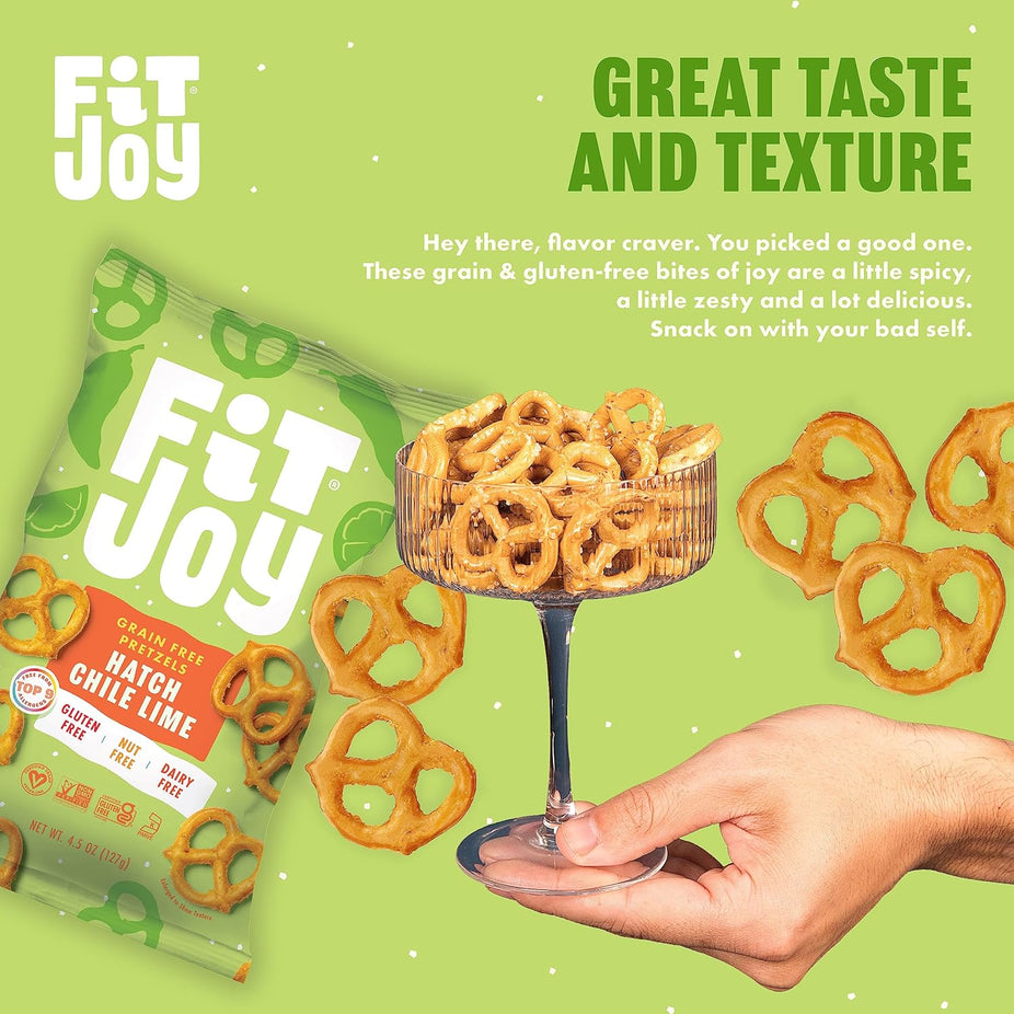 Grain Free Hatch Chile Lime Pretzels