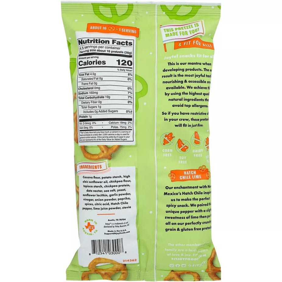 Grain Free Hatch Chile Lime Pretzels