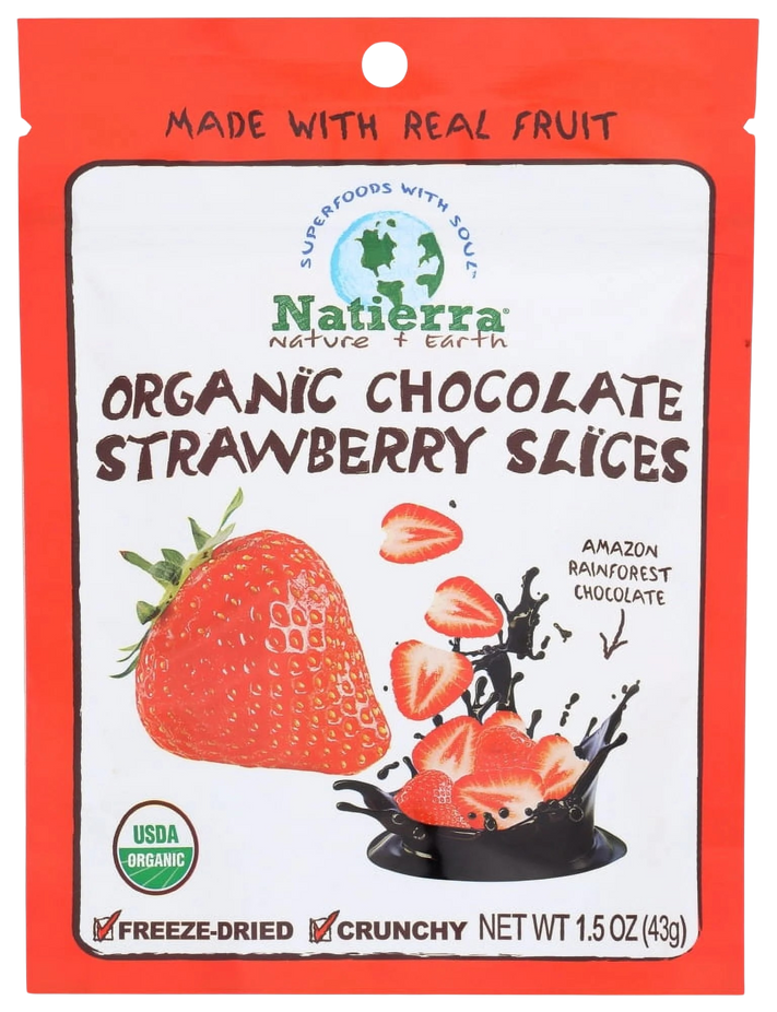 Organic Chocolate Strawberry Slices