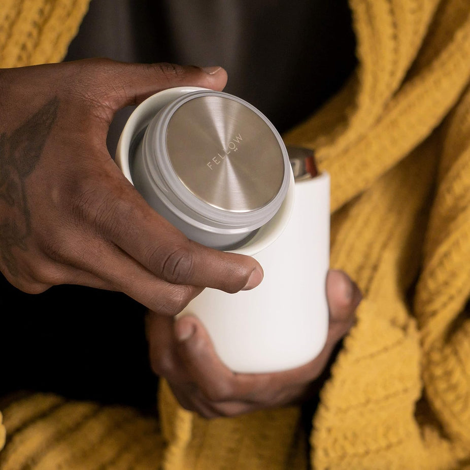 12oz Carter Wide Travel Mug - White