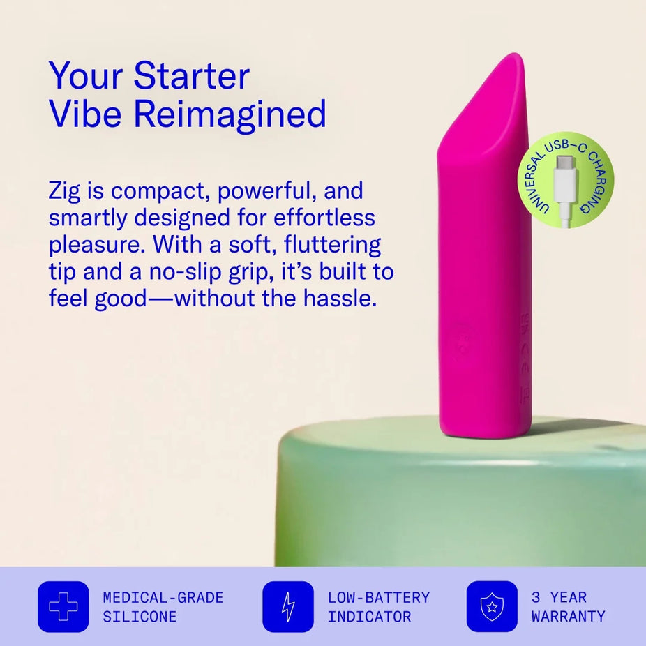 Zig Lipstick Vibrator Pink Martie Zig Lipstick Vibrator Pink Martie
