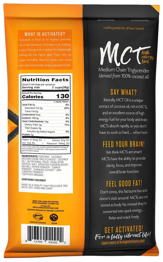 Nutrition Information - Superfood Popcorn - Cheeze Please