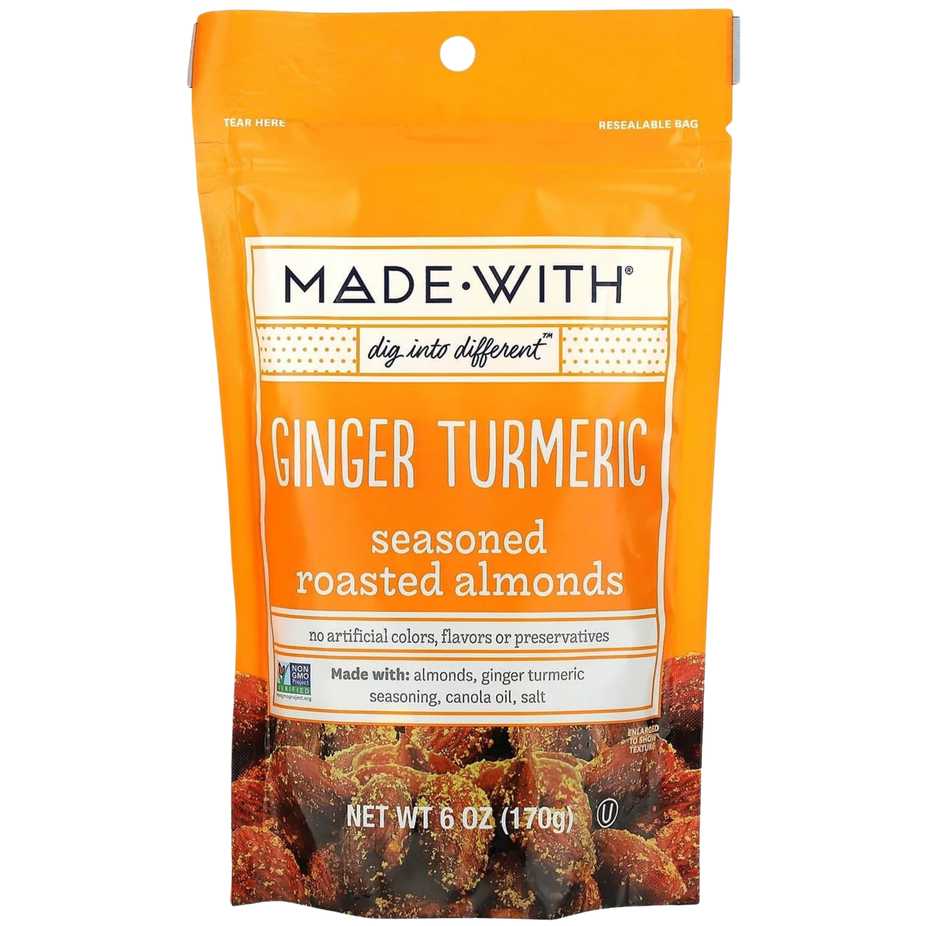 Ginger Turmeric Seasoned Roasted Almonds